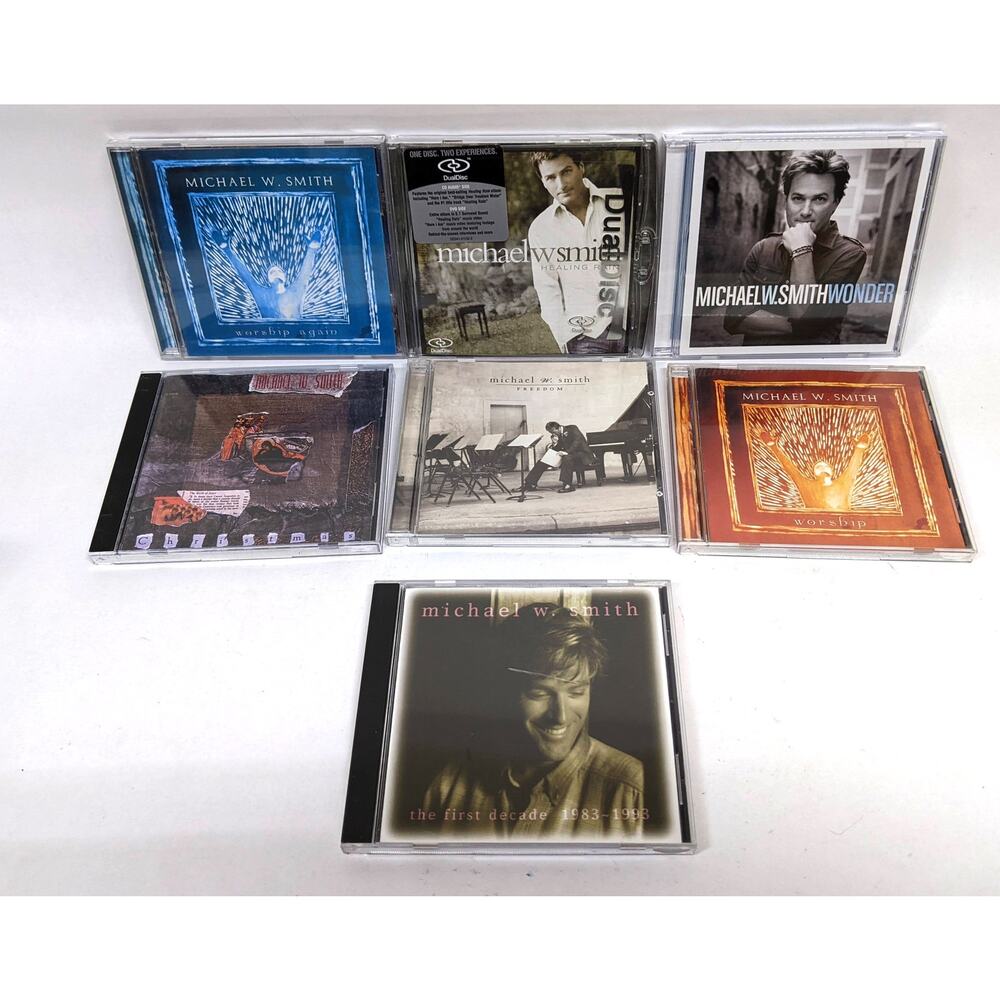 Mixed lot of 7 Michael W. Smith Christian Music CDs - All play well